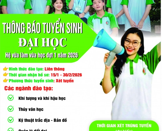 TUYỂN SINH LIÊN THÔNG ĐẠI HỌC HÌNH THỨC ĐÀO TẠO THƯỜNG XUYÊN TẠI TP HCM NĂM 2026